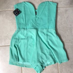 Nasty gal strapless romper